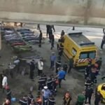 Images des secours sur les lieux de l'accident bus Larache après la chute du véhicule.